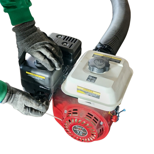 Gasoline flexible screw conveyor - 7 HP - the most powerful flexible conveyor