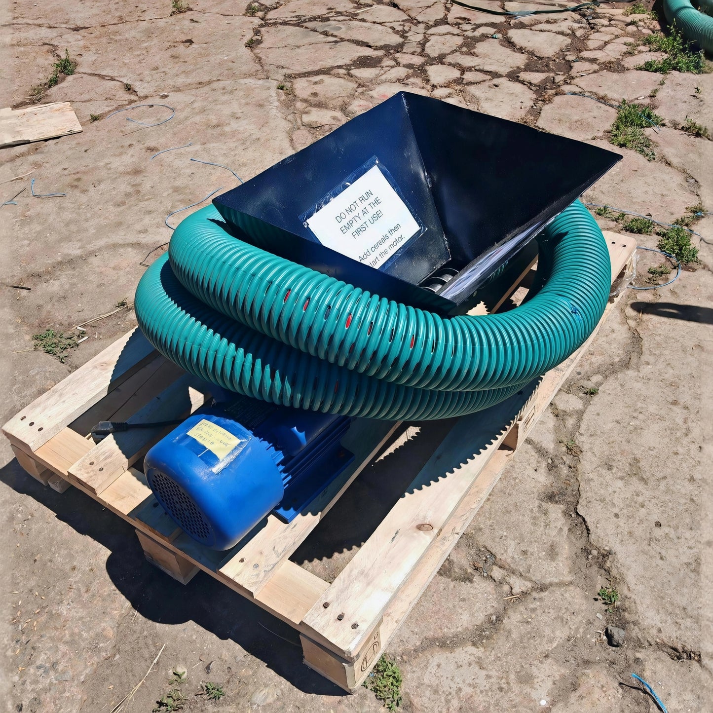Flexible screw conveyor 220V hopper